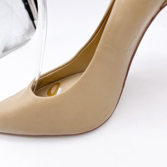 Sam Edelman Women's Hazel Pointed Toe Pump Pointed Toe Nude Leather Size 9 - Picture 10 of 12